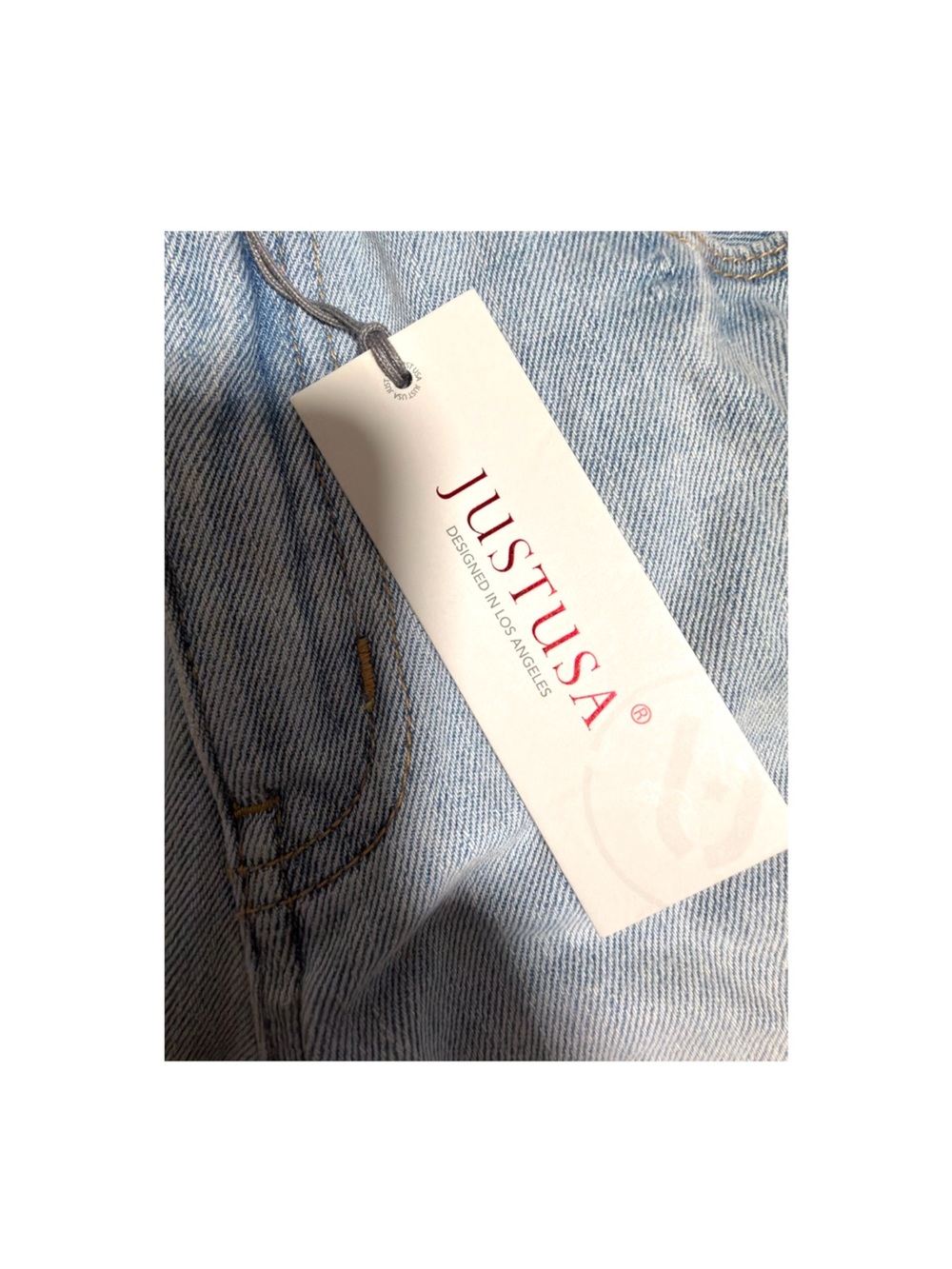 JustUSA Small Light Wash High Rise Distressed Denim Shorts Frayed Hem NWT - Picture 5 of 9